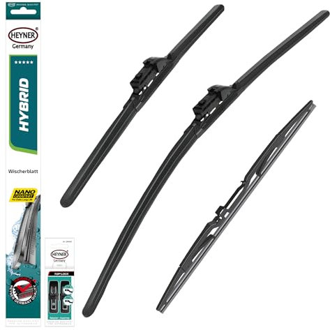 HEYNER® Scheibenwischer mit Heckwischer komp. mit MAZDA CX-5 (02.2017-09.2021) HYBRID Flachbalkenwischer