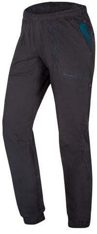 Ocun Pantalon d'escalade Jaws pour Homme | Équipement d'escalade et de Bloc Respirant, Caviar Noir, Taille L