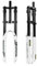 LPYDWZ Forcella Aria for Bicicletta 26, 27,5 29 Pollici, Forcella da Discesa a Doppia Spalla Lega di Magnesio Tubo Dritto da 1-1/8 Escursione della Forcella MTB 160mm(29 inch)
