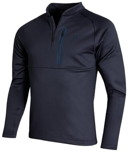J.Lindeberg Mens Adam Quarter Zip Mid Layer Wicking Golf Sweater