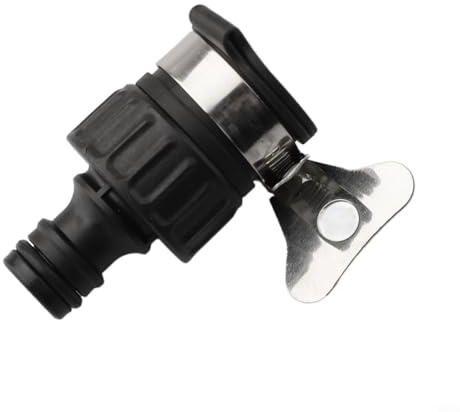 Adaptateur de robinet sans filetage en acier inoxydable, avec connecteur à vis à ailettes, raccord de robinet d'intérieur habituel, pour raccord de tuyau d'arrosage