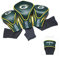 Team Golf NFL Green Bay Packers Contour Golfschlägerhauben (3 Stück) nummeriert 1, 3 und X, passend für übergroße Fahrer, Utility, Rescue & Fairway Schläger, Veloursfutter für zusätzlichen