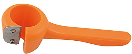 Fackelmann 44107 Décorateur à légumes, décorateur légumes, Plastique, Acier inoxydable, Orange, Vert, 12,5 x 4,6 x 3,7 cm