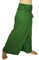 Lovely Creations Jumbo-Größe, für Herren und Damen, Thai-Fischer, Wickelhose, Toray, wildes Bein, Baggy, Yoga, Freizeithose, Taille 152,4 cm (AF Grasgrün)