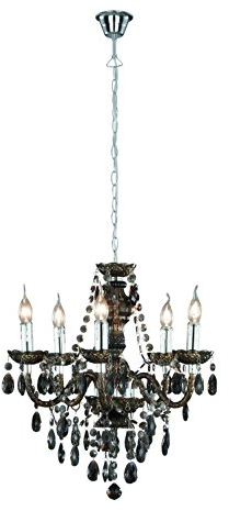 Reality Leuchten Lampadario 40 W, Nero, 52 cm