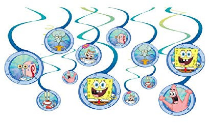 Amscan Spongebob Hanging Swirl Value Pack
