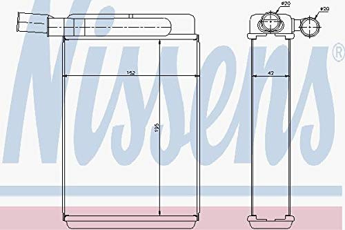 Nissens 77601 Heat Exchanger, interior heating
