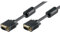 Goobay 68141 Câble de Moniteur Full HD SVGA, Doré, 30m Longueur