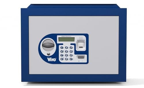 Viro | Ram-Touch 2, Cassaforte a Muro con Impronta Digitale, Elettronica, in Acciaio, con Display Illuminato, 350x230x205 mm