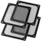 S SIENOC 4 x 140 * 140mm Schwarz Lüfterabdeckung mit Ultra-feinem Staubfilter, Schwach magnetisch Montage (4 x Staubfilter, 140 * 140mm, Schwarz)