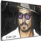 Myartstyle - Bilder Johnny Depp 60 x 40 cm Leinwandbilder XXL - 1 Teilige Wandbilder Film Popular Movies Kunstdrucke w-P-2020-97
