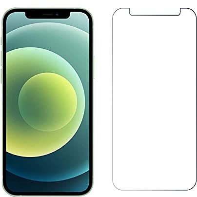 Glass Screen Protector Compatible with iPhone 12 Mini, Premium Tempered Glass Screen Protector for Apple iPhone 12 Mini (5.4'') 9H Hardness, 0.3mm Thick (Black)