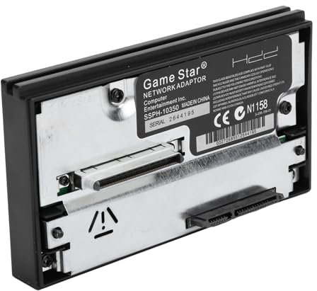 Leichter kabelloser Metalladapter Sockel Kompakter SSPH-10350 Modell Langlebiger Netzwerkadapter für PS2-Spielekonsole