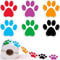Hunde Pfoten Druck Aufkleber,Bunte Bärentatze Etiketten Aufkleber 1Rollen / 500pcs Bear Paw Print Labels Pet Gift Bag Sticker Food Bag Aufkleber für Scrapbook Craft Labels Wandtattoos Dekoration