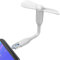 N NEWTOP Mini Ventilatore Micro USB e USB OTG Tascabile Regolabile Flessibile Ventola Raffreddamento Aria Portatile da Viaggio Fan per Cellulare Smartphone Computer Notebook Tablet (Bianco)