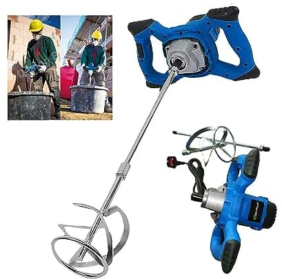 Heavy Duty 2600W Electric Paddle Plaster Plastering Mortar Paint Mixer 240 Volt Stirrer 6 Gear