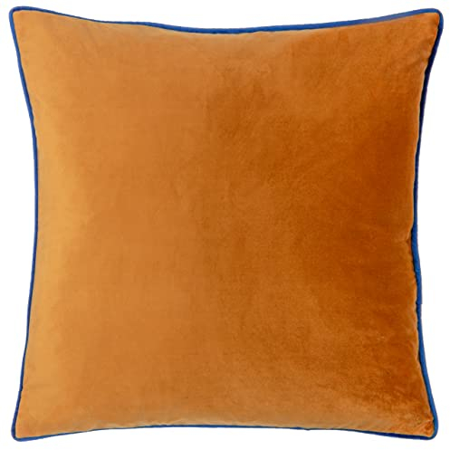 Paoletti Meridian Samt Paspelierter Kissenbezug