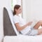 Sasttie Keilkissen, 30,5 cm, Memory-Schaum, Keilkissen zum Schlafen, Säurereflux, Rückenschmerzen, nach Operationen und Schnarchen, entworfen mit waschbarem Bezug, kühles Grau
