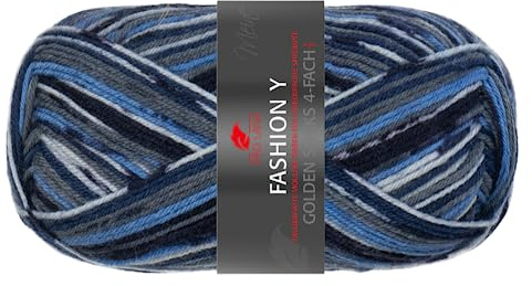 Pro Lana Golden Socks Fashion Y S21 - Blau/Grau/Dunkelblau