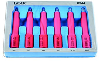 Laser 8544 Insulated Spline Bit Socket Set 3/8D 6pc