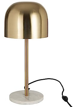 J-Line TISCHLAMPE QUEEN METALL MARMOR GOLD