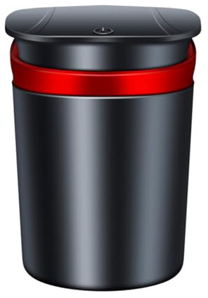 Auto Aschenbecher für Volkswagen VW Golf/Polo 5 6 7 8 GTE GTI GTD Clubsport Fahrzeug Aschenbecher Auslaufsicherer Auto Rauchfreien Aschenbecher mit Deckel mit LED Licht,C