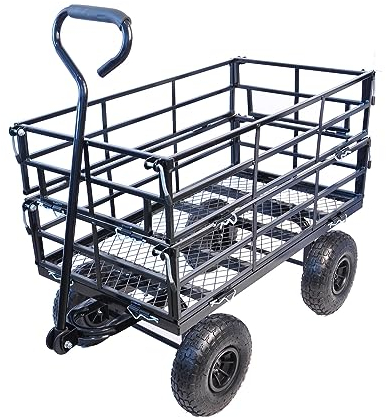 Wagon Cart Garden Cart Truck - Mühelos Brennholz mit verbesserter Mobilität transportieren!