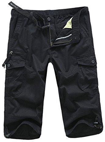 WLHBF Lightning Deals of Today Denim Herren Slim Fit Chino Hose mit Gürtel Sommer lockere Baggy Hosen für Männer