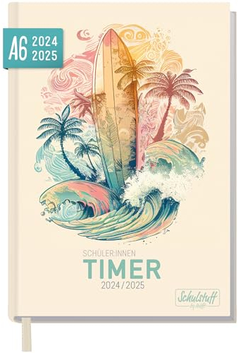 Schulstuff Schüler-Timer A6 Mini 24/25 Chill mal Schülerkalender, Schüler-Tagebuch, Schülerplaner, Hausaufgabenheft - nachhaltig & klimafreundlich
