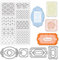 ORIGACH Hintergrund-Muster Stanzformen und Stempelset für DIY Scrapbooking Album Dekorative Papierformen Kartenherstellung