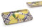 Vassoio da Tavola Cucina in Ceramica Rettangolare con Limoni 28 x 14 cm