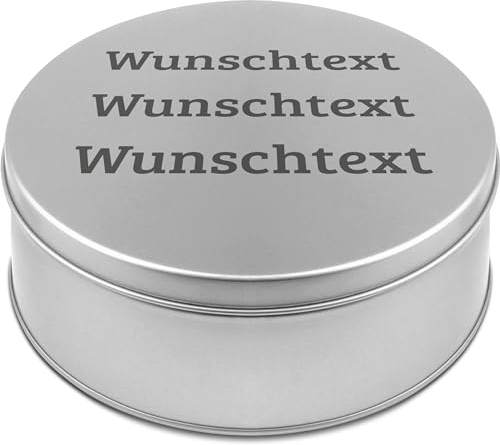printplanet® - XL Keksdose personalisiert - Keks-Dose mit eigenem Wunschtext personalisieren - Plätzchendose mit eigenem Text gestalten - Layout: Wunschtext
