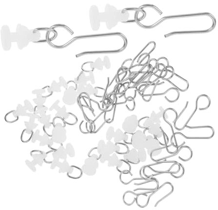 Gogogmee 1set Ganci Scorrevoli Per Tende Da Doccia Da Resistente Per Uso Domestico e Commerciale