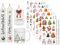 Sugeru 6 PCS Kerzentattoos Weihnachten (200+ Muster),Wassertransferdruck | DIY asserschiebefolie Kerzen | Kerzenaufkleber Weihnachts Sticker | Kerzen Dekorieren | Ostern,Adventskerze (Weihnachten Ⅴ)