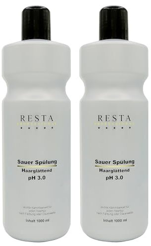 2er Sauer Spülung Resta Professional Haarglättend pH 3.0 1000 ml