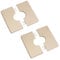 UFURMATE Lot de 2 cache-tuyaux carrés en plastique autocollants - Diamètre intérieur : 28 mm - Doré