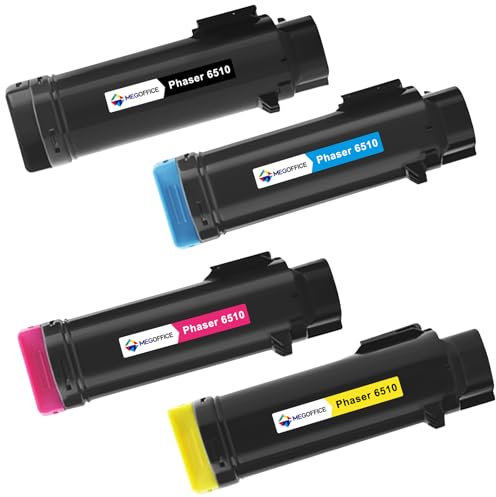 MEGOFFICE 6510 6515 Toner Kompatibel mit Xerox Phaser 6510 6510dn 6510n 6510dni WorkCentre 6515 6515dn 6515dni 6515dnw 6515n 6515nw Drucker(4 Pack)