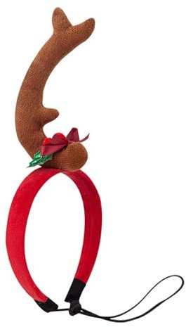 Dog Antler Headband, Cartoon Dog Christmas Headband, Deer Horn Headband Dogs, Adjustable Antler Headband, Christmas Dog Headband Adjustable Elastic Band For Small Medium Dogs Puppies