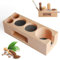 Nastopee Koffee Tamperstation 58Mm, 6-In-1 Espresso Tamping Halter Aus Holz, Barista Zubehör Organizer Ständer Für Siebträger, Tamper, Caffee Leveler, Wdt Tool