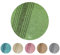 OLIVO.shop RANCH Tappeto bagno rotondo, tappeti bagno antiscivolo lavabile, tappeto bagno assorbente, (RANCH VERDE, 55 CM)
