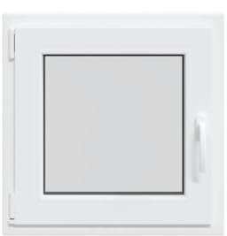vidaXL Finestra da Cantina RISOR 50x50 cm Anta ribalta DIN Sinistra Bianca