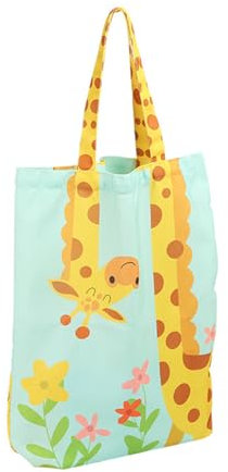 Stoffbeutel Bedruckt,Giraffe Stofftasche,Einkaufstasche Lange Henkel 70cm,Damen Einkaufsbeutel,Baumwolltasche Bedruckt,Tragetasche Canvas-Stoff,Jutebeutel,Einkaufstasche Wiederverwendbar für Frauen