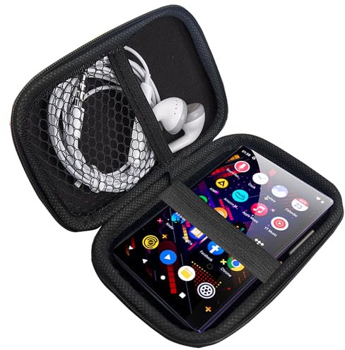 Blueshaweu Custodia per lettore MP3 compatibile con lettore MP3 da 5,0 pollici MECHEN H11/H11 Pro MP3 – Custodia con spazio per auricolari, cavo USB e scheda di memoria – Compatibile con MECHEN H11