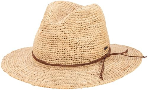 Torbay – Sommerhut für Damen & Herren | Raffia-Strohhut mit weicher Krempe | Natürlicher Look mit handgehäkeltem Design | Luftig & flexibel (DE/NL/SE/PL, Alphanumerisch, L, XL, Standard, Natur)