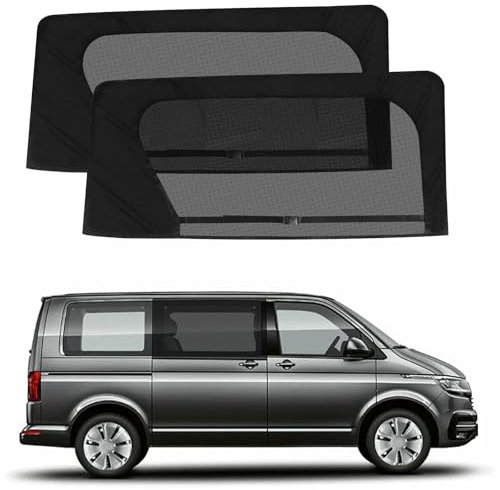 Mosquiteras para Puerta Corrediza Compatible con VW T5 T6 - Mosquitera Parasol Ventanas Coche, Protección contra Mosquitos para Camping