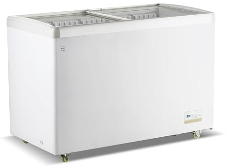 METRO Professional Vetrina Congelatore a Pozzetto GICC1363, 315L, 5 Cestelli, 4 Ruote, Funzione di Congelamento Rapido, Serratura