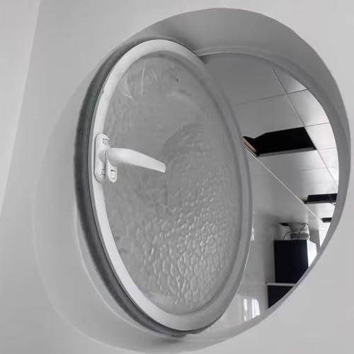 Ventanas de Aluminio Ventana de Vidrio Pivotante con Rotación de 360°, Ventanas Circulares Tipo Ojo de Buey para Casas, Ventanas Decorativas Redondas para Áticos Que Se Abren para Baños y Salas de Est