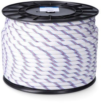 Corde de drisse tressée en polyester (300 mètres de long et calibre Ø6 mm)