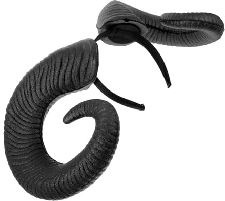 Halloween Mottoparty Horn Haarband aus Schaumstoff, Schwarz, 1 Stück