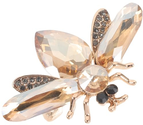 Bienennadel mit Strass, Kleine Elegante Anstecknadel für Damen